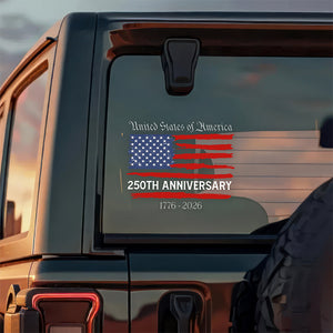 USA 250th Anniversary Car Window Decal Sticker TH10 896355