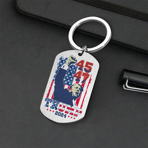 United We Thrive In This New Era US Election Trump 2024 Metal Keychain HO82 65460