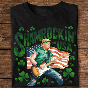 Shamrockin’ The Usa Trump ST. Patrick’s Day Dark Shirt CH07 67330