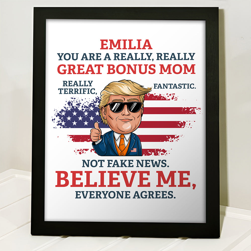 Custom Name You Are A Great Person Personalized Donald Trump Picture Frame CH07 67344