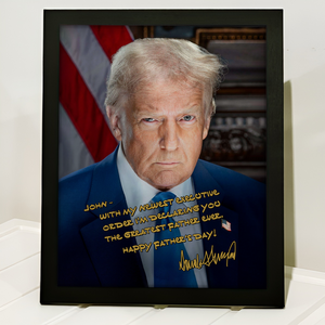 Trump You're The Greatest Father Custom Name Picture Frame CH07 67308