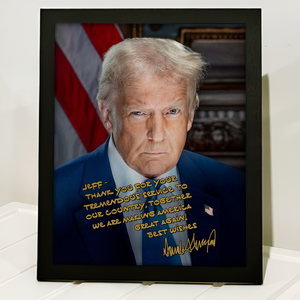 Personalized Donald Trump 2025 Thank You For Your Tremendous Service Picture Frame LM32 65251