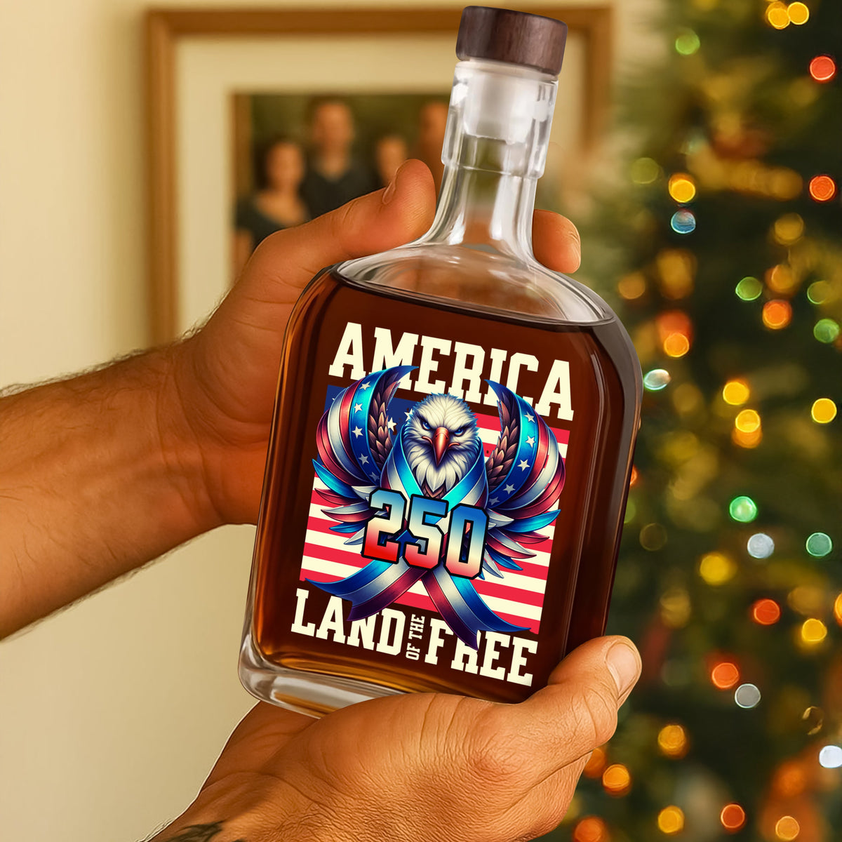 America 250 USA Freedom Liberty Whiskey Bottle HA75 897288