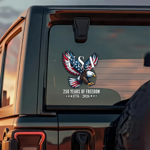 250 Years Of Freedom Patriotic Eagle Car Window Decal Sticker HO82 901164