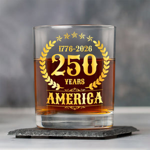 America 250 Years America 250th Anniversary Whiskey Glass HA75 897424