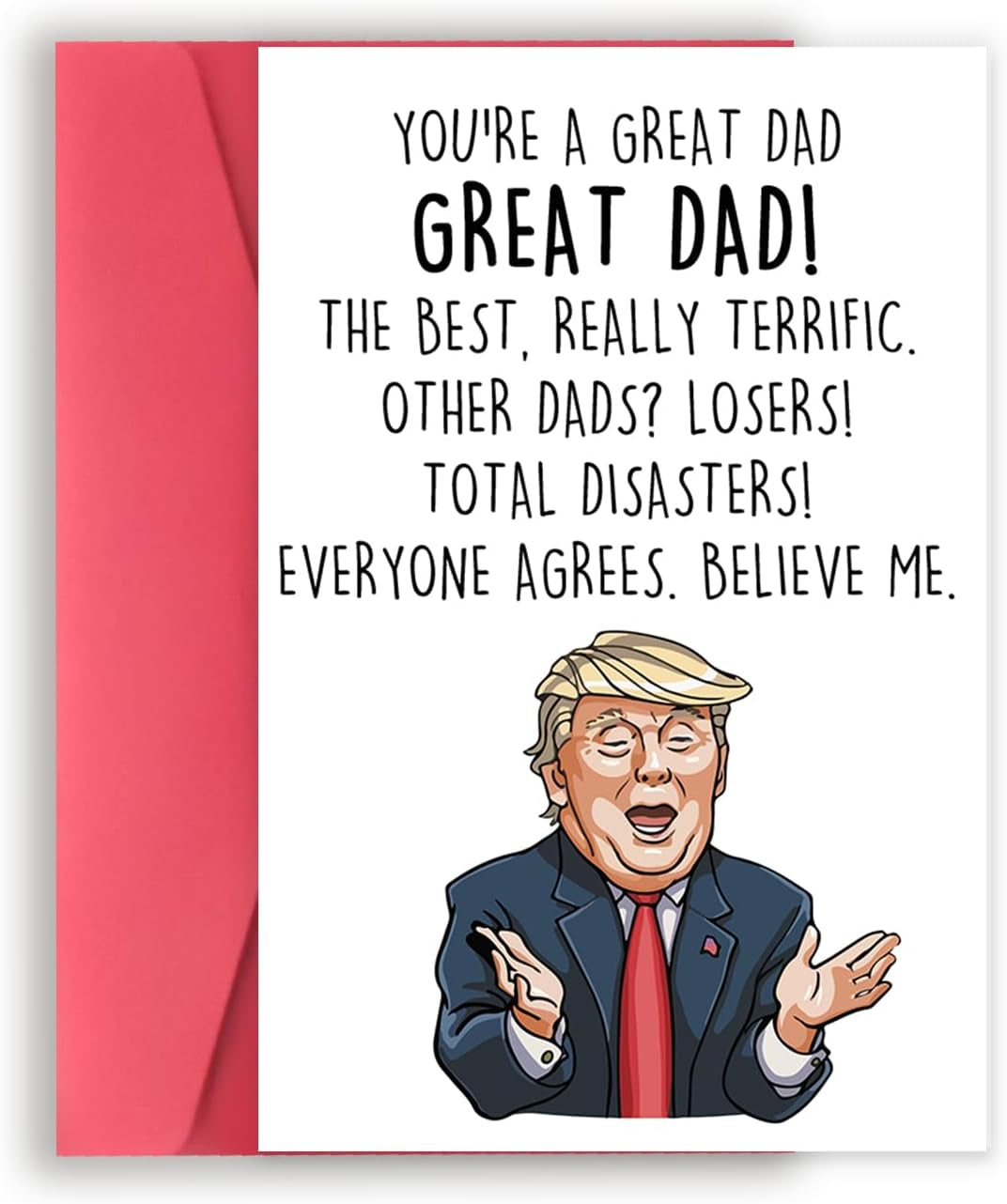 Perfect Father-Daughter Relationship Card for Father, Funny Father’S Day Gift for Dad, Happy Birthday Card from Daughter, Unique Bday Gift Idea for Stepdad