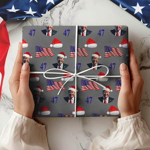 Make Your Gifts Great Again with Trump 2024 Wrapping Paper LM32 63947