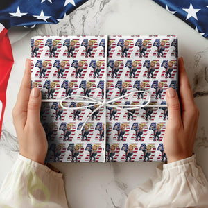 Patriotic Trump 2024 45th & 47th President's Legacy MAGA Wrapping Paper LM32 63999