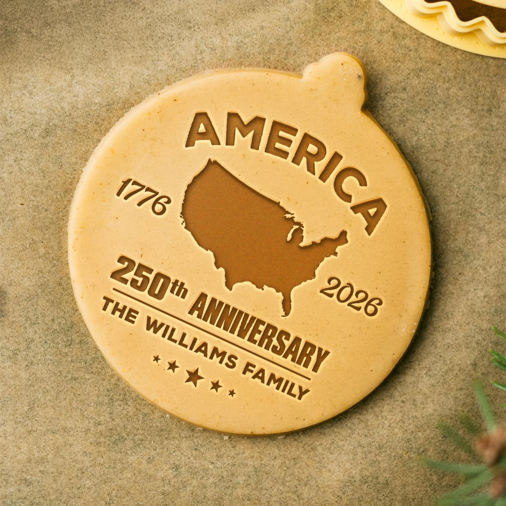 Personalized America 250th Birthday 1776-2026 Cookie Stamp HA75 898448