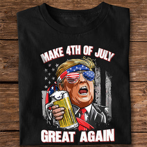 Trump Cheers Make 4th Of July Great Again Dark Shirt LM32 65371