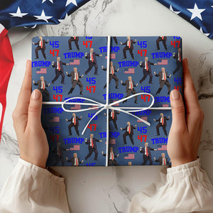 Trump - Embrace Success with a Little Bit of Crazy Wrapping Paper LM32 63969