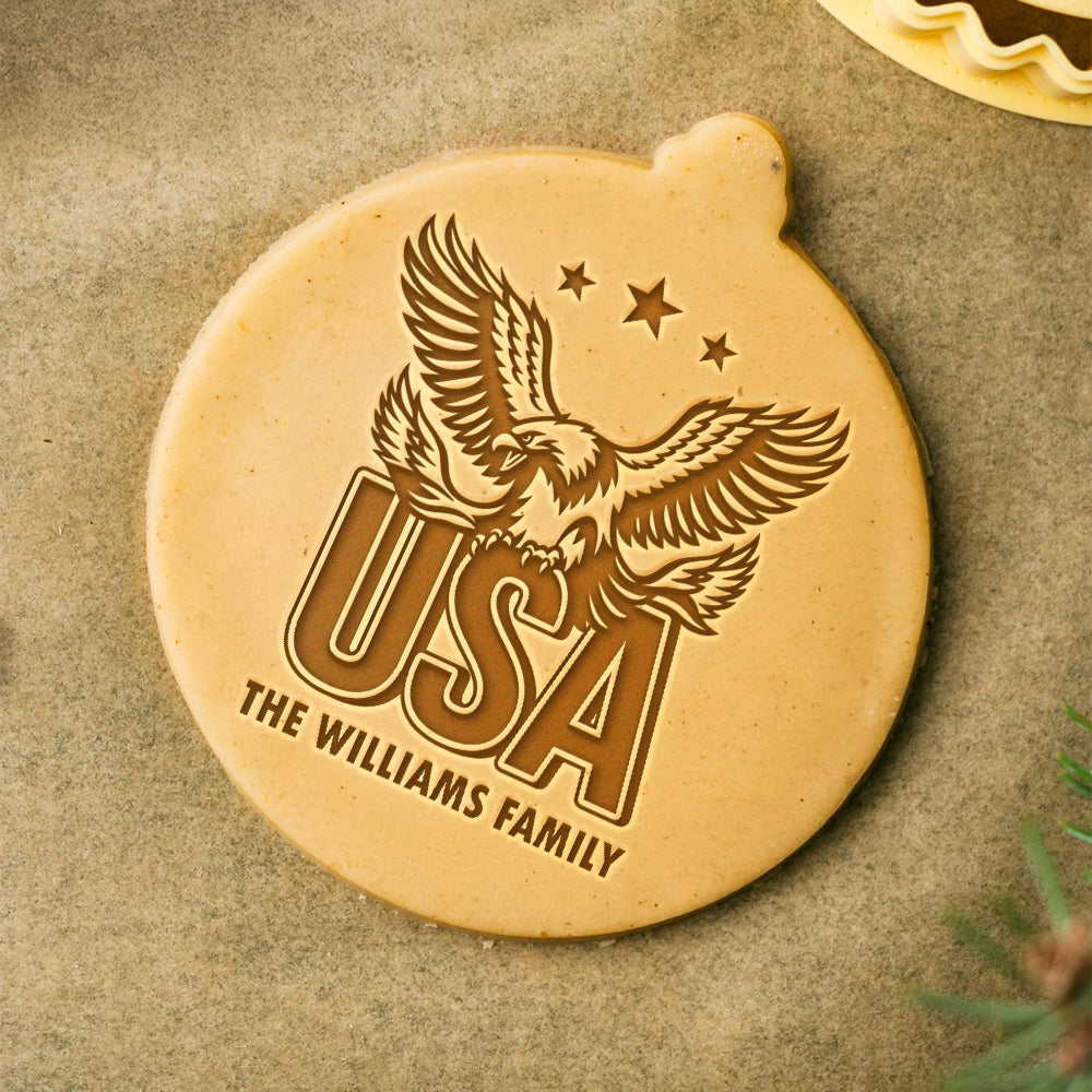 Personalized Family Name Faith, Family & Freedom America 250 Years Cookie Stamp HA75 898450