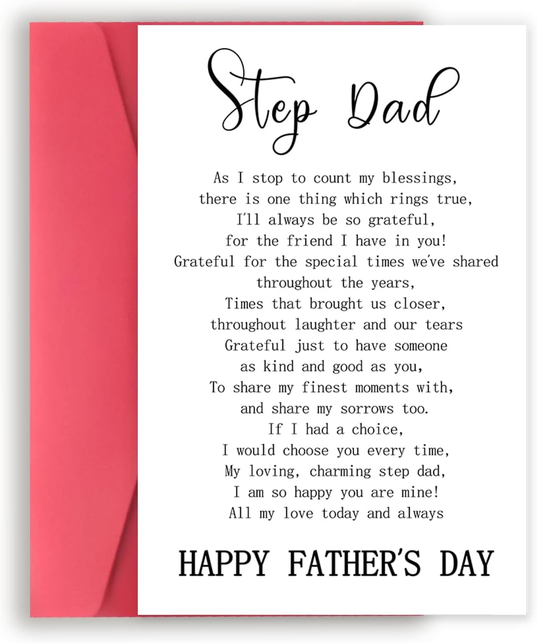 Funny Dog Dad Fathers Day Card from Son Daughter, Cute Dog Dad Gifts for Men, Happy Father’S Day Card for Him