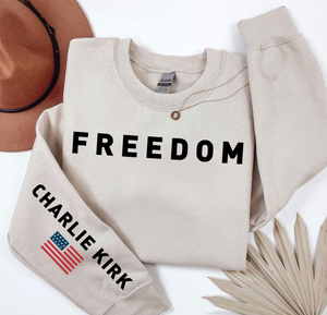 Charlie Kirk Freedom Sleeve Printed Sweatshirt TH10 64541