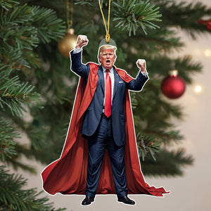 Great Trump Acrylic Ornament Christmas & Halloween Decor Perfect Gift for Trump Supporters HA75