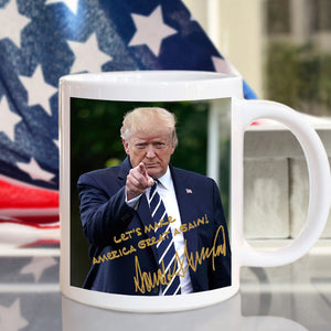 President Donald Trump Autographed Mug, Donald Trump Homage Mug HA75 63584