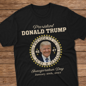 President Donald Trump Black Dark Shirt HA75 64060