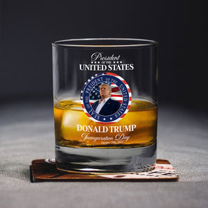 Trump President Inauguration Day Whisky Glass TH10 64233