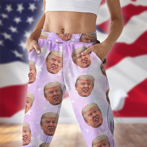 Custom Trump Face Galaxy Flannel Pajamas HO82 65418