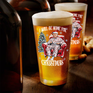 I’ll Be Home for Christmas Trump Beer Glass – Perfect Festive Gift HO82 63713