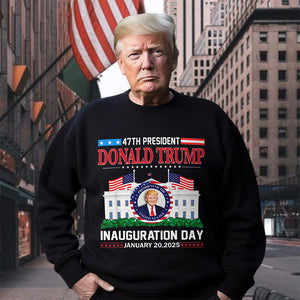 Donald Trump Inauguration Day 2025 47th USA President Dark Shirt HO82 65666