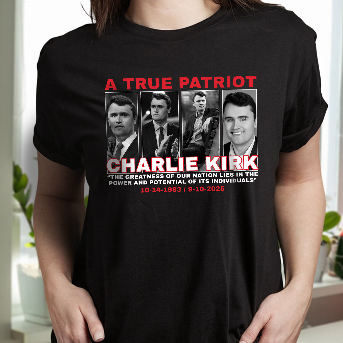 The Greatness Of Our Nation - A True Patriot Charlie Kirk Dark Shirt HO82 65798