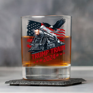 Trump Train 2024 Whisky Glass for Patriotic Fans LM32 63937