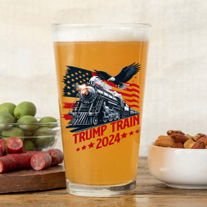 Trump Train 2024 for Patriotic Fans Beer Glass LM32 63931