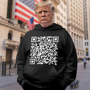 Funny Trump Dance QR Code - Viral Trump Dance Dark Shirt HA75 64174