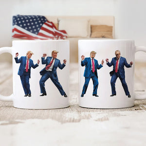 Trump Ready To Dance And Celebrate The Holidays White Mug LM32 65019