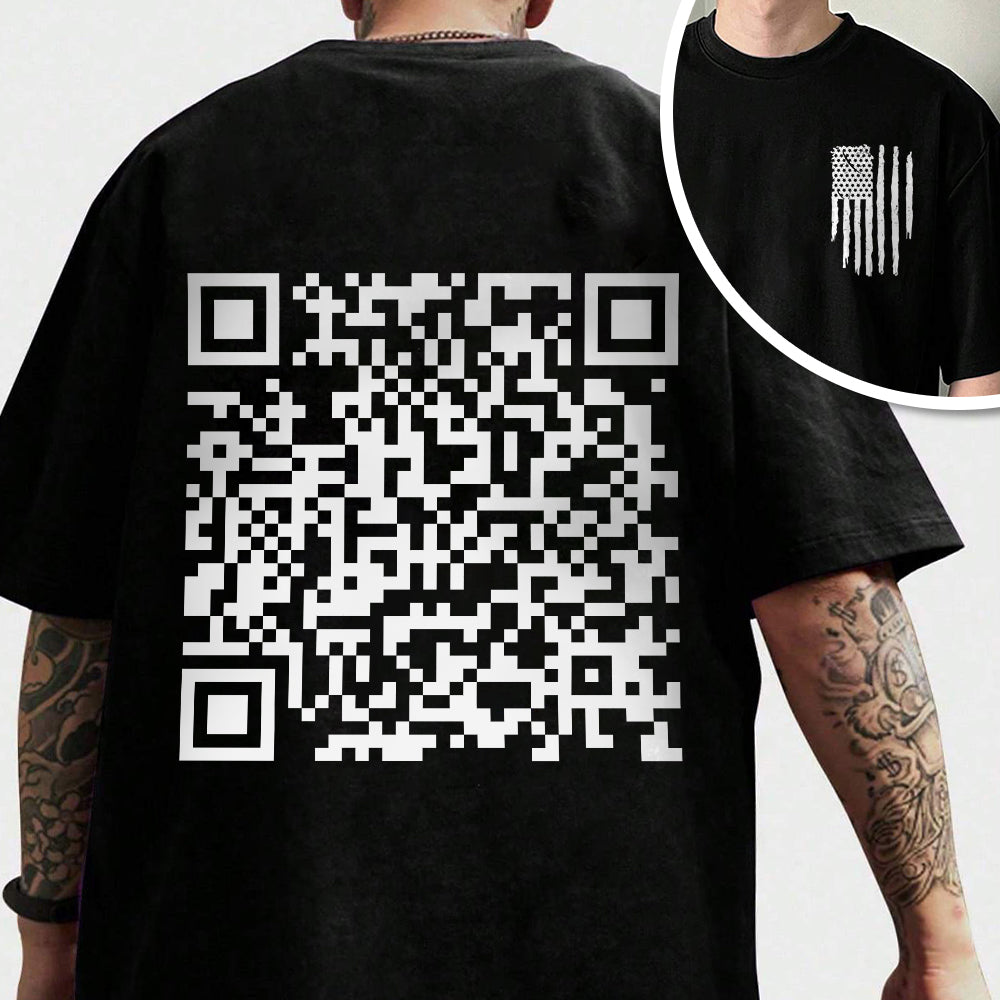 Funny QR President Trump 45 47 Dancing Back And Front Dark Shirt HA75 64166