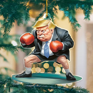 Funny Trump Sports, US Elections Acrylic Ornament, Holiday Decor For Trump Fans HA75 63810