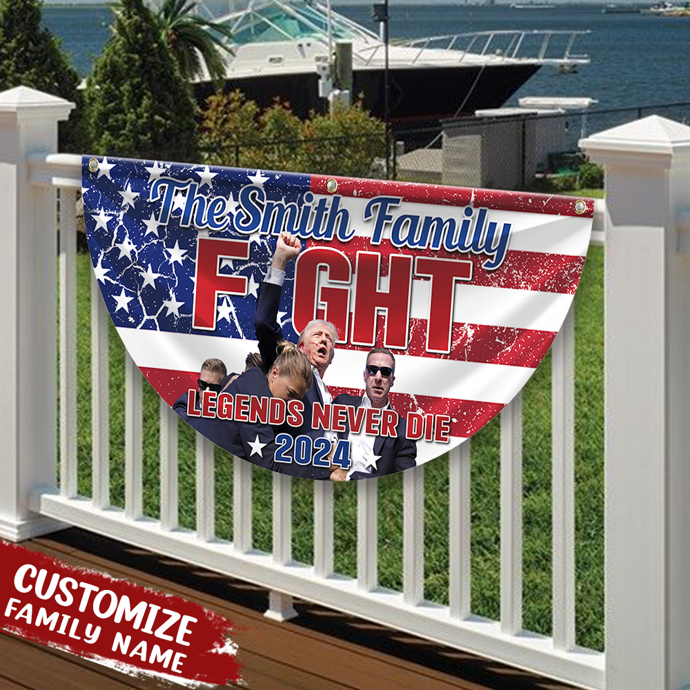 Trump Sh**ting Fi**t Legends Never D** Non-Pleated Fan Flag HO82 63280
