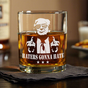 Trump Won 45 47 Engraved Whiskey Glass HO82 65294