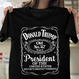 Donald Trump History’s Greatest Comeback President Of United States Old No. 47 Shirt HO82 65290