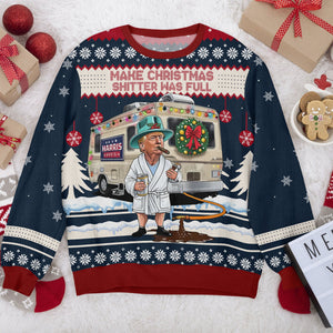 Merry Christmas Sh*tter Was Full Ugly Sweater HA75 64016