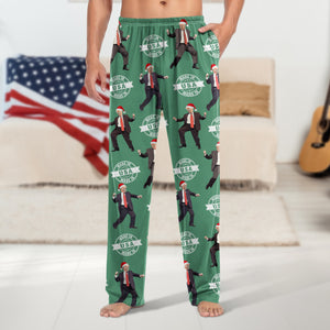 Trump Dancing Crazy - Made in USA Christmas Pajamas LM32 63987