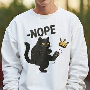 Nope King Since 1776 Black CAT Bright Shirt