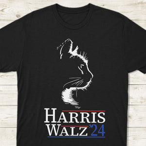 Harris Walz 2024 Cat Dark Shirt TH10 63515