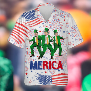 Donald Trump Dancing Merica Hawaii Shirt N304 TH10 64309