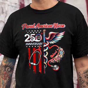 Custom Name Proud American Nurse With America 250 Dark Shirt HO82 901290