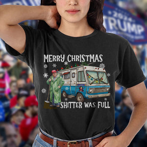 Merry Christmas Trump Shi**er Was Full Dark Shirt HO82 65332