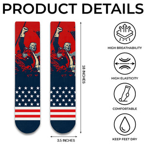 Trump Rally Trump Fight Socks HO82 65516