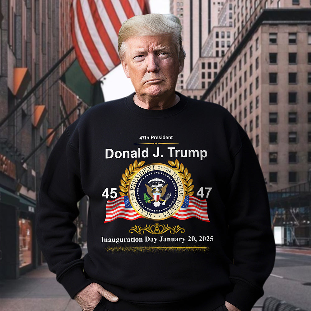 Donald J. Trump President 47 Inauguration Day Dark Shirt HA75 67226