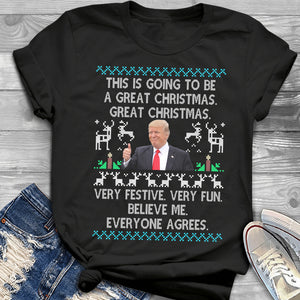 This Is Going To Be A Great Christmas Trump President Dark Sweatshirt HO82 65126