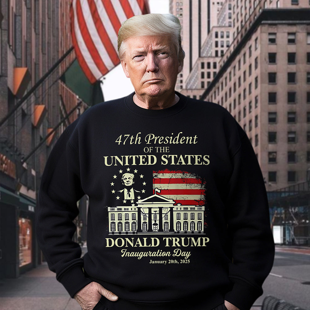 President Donald Trump Inauguration Day 2025 Dark Shirt For Trump Fans LM32 65241