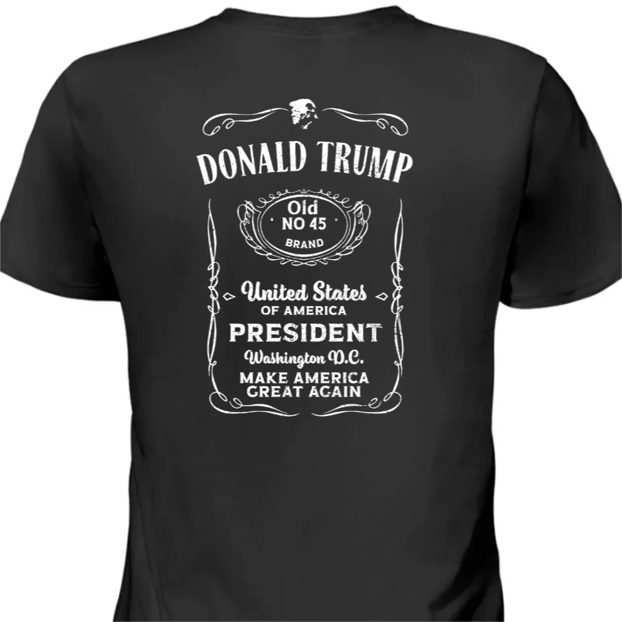 Donald Trump Old No 45 Brand America President Backside Shirt - GOP 65422