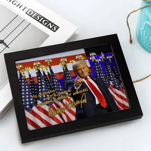 Custom Name Trump President 2024 Let’s Make America Great Again Picture Frame HO82 65374