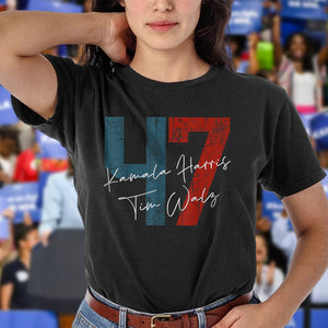 Kamala Harris Walz 2024 47th President Save Democracy US Dark Shirt HO82 65096