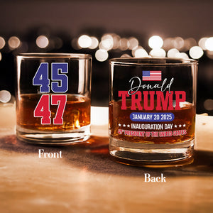 Trump Inauguration Bring Back The Greatness Of America 2025 Whiskey Glass LM32 65127